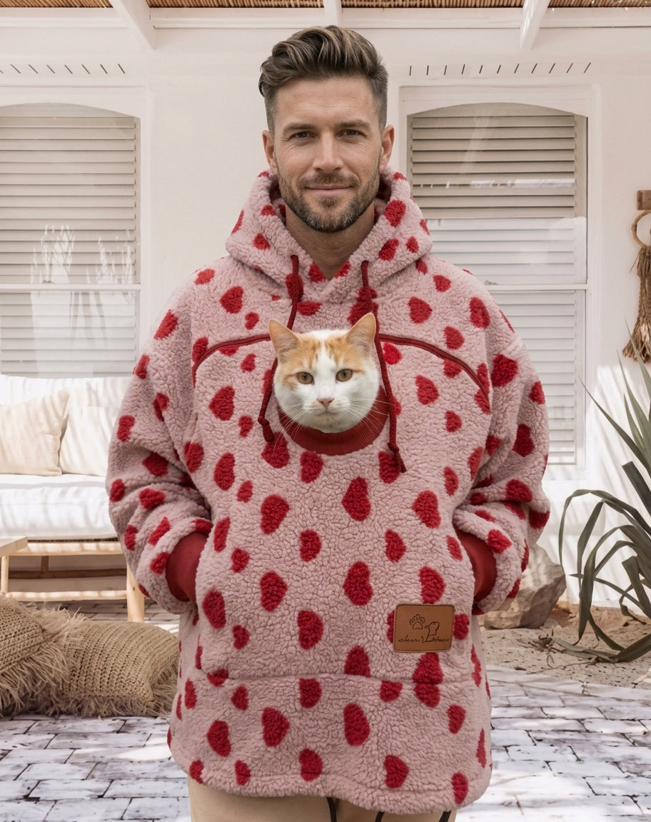 Mens Fleece Hoodie Pullover With Kangaroo Pocket