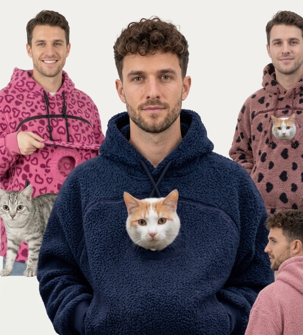 Mens Fleece Hoodie Pullover With Kangaroo Pocket