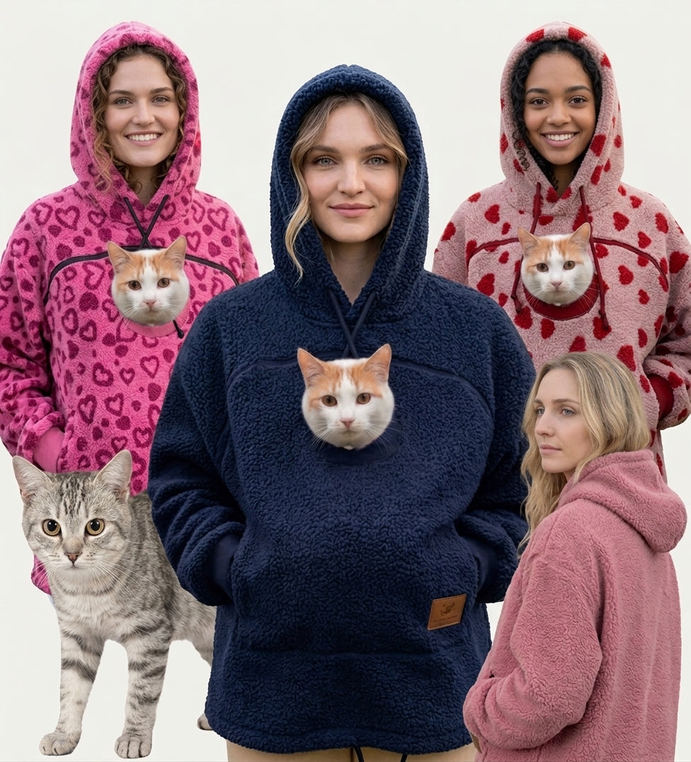 Women’s Fleece Hoodie Pullover With Kangaroo Pocket