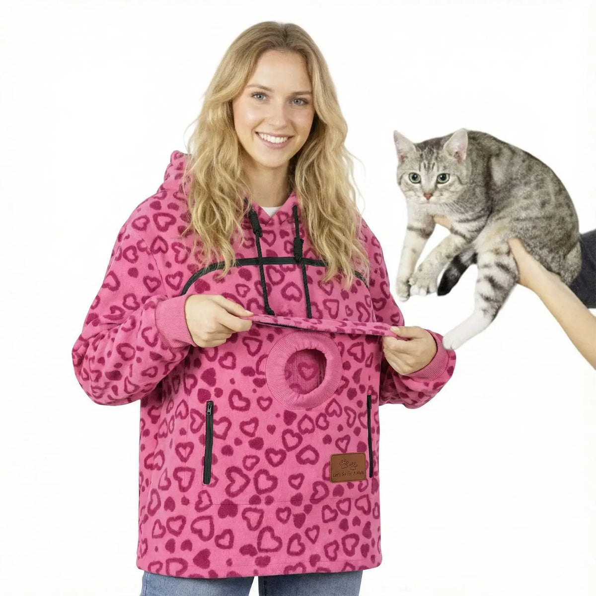Women’s Fleece Hoodie Pullover With Kangaroo Pocket