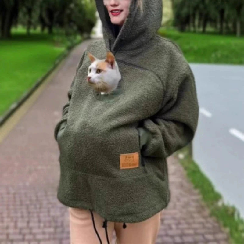 Women’s Fleece Hoodie Pullover With Kangaroo Pocket