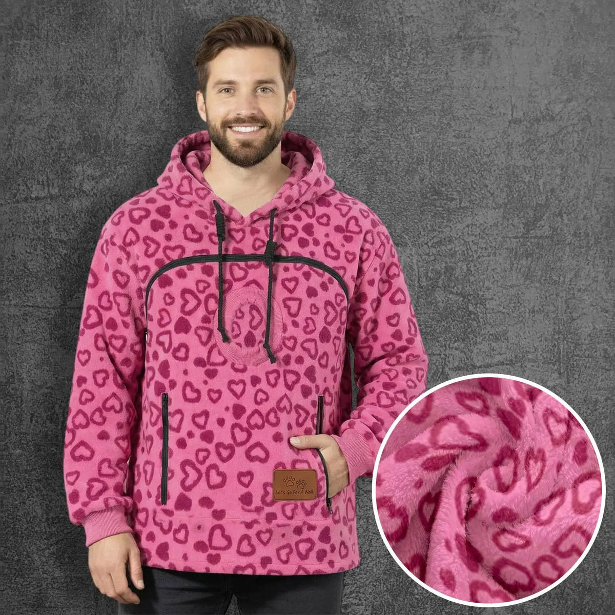 Women’s Fleece Hoodie Pullover With Kangaroo Pocket